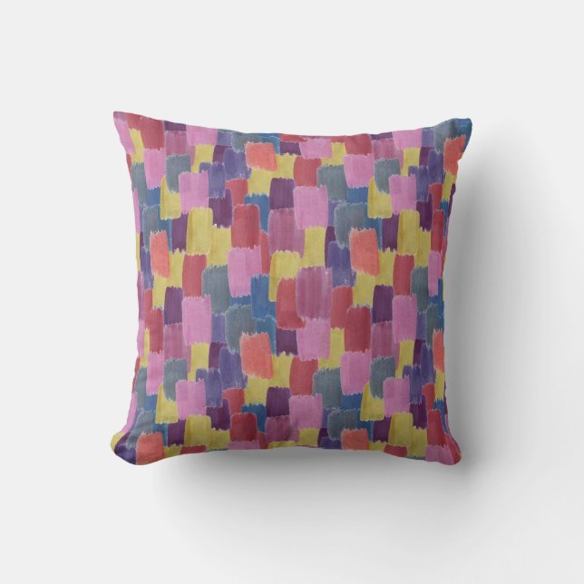 Abstract watercolor: seamless splash background. throw pillow (Front)