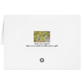 Abstract watercolor seaweed cards (Back Horizontal)