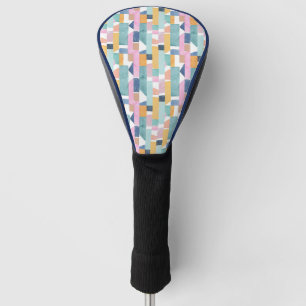 Abstract Watercolor Shape Pattern Golf Head Cover
