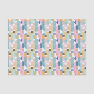 Abstract Watercolor Shape Pattern Tissue Paper