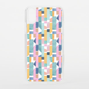 Abstract Watercolor Shape Pattern iPhone XS Case