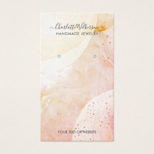 Abstract Watercolor Shapes Earring Display Cards