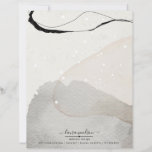 Abstract Watercolor Shapes Interior Designer Letterhead