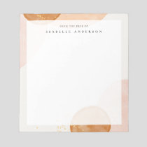 Abstract Watercolor Shapes Notepad
