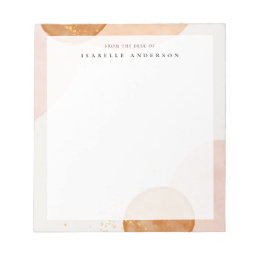 Abstract Watercolor Shapes Notepad