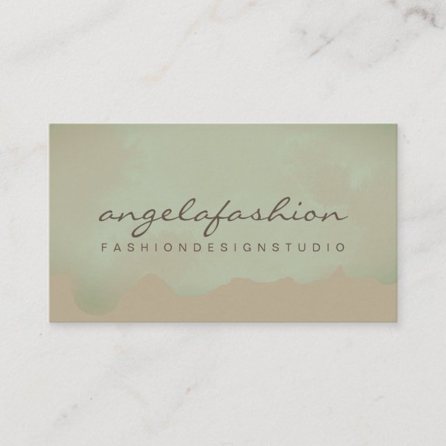 Abstract Watercolor Soft Paint Business Card