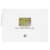 Abstract watercolor spheres cards (Back Horizontal)