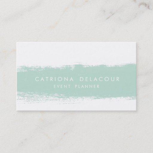 Customizable Abstract Watercolor Splash Business Card