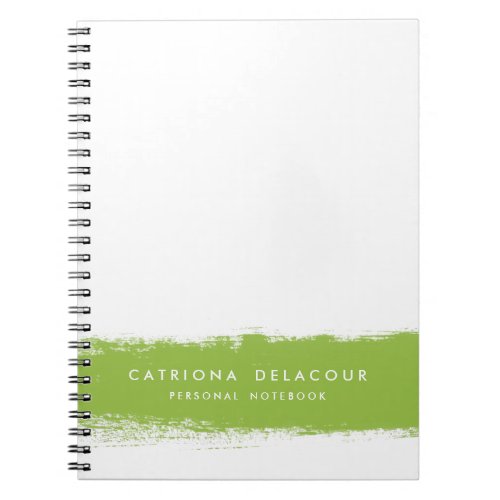 Abstract Watercolor Splash Personalized Notebook