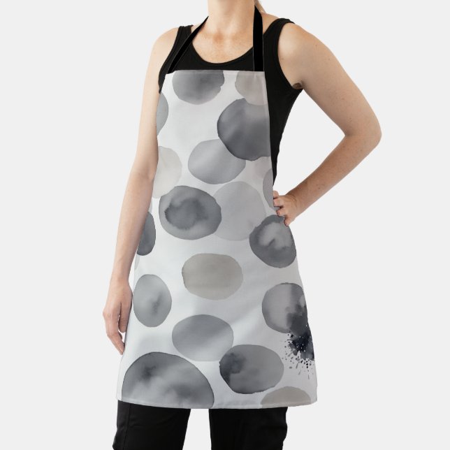 Abstract watercolor splashes apron (Insitu)