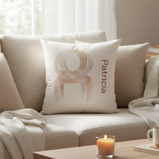 Abstract Watercolor Supportive Hug Chair Throw Pillow