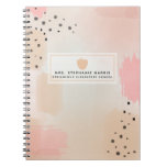 Abstract Watercolor Teacher Notebook at Zazzle