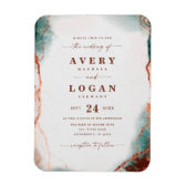 Terracotta Green Rustic Wedding Color Palette Card
