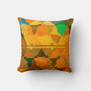 Abstract watercolor texture background. Oil painti Throw Pillow