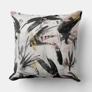 Abstract Watercolor Throw Pillow