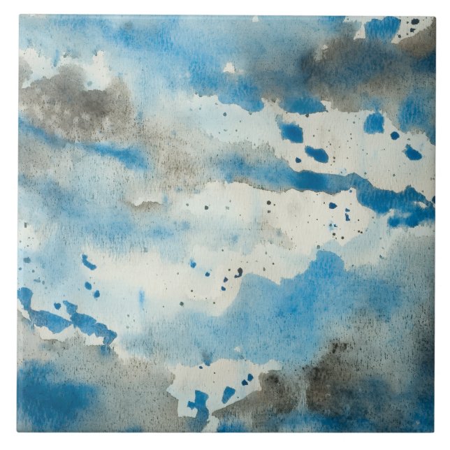 abstract watercolor tile (Front)