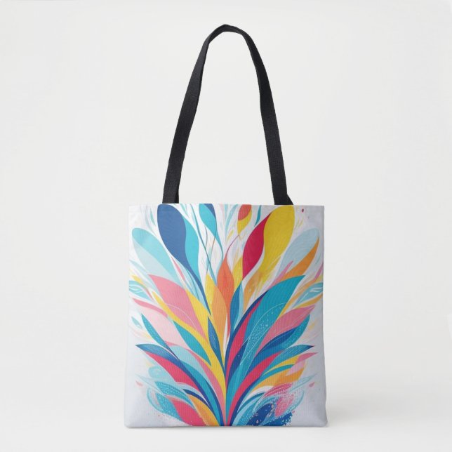Abstract Watercolor  Tote Bag (Front)