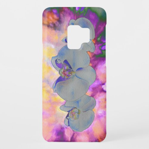  Abstract watercolor tropical floral orchids Case_Mate Samsung Galaxy S9 Case