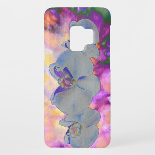  Abstract watercolor tropical floral orchids Case_Mate Samsung Galaxy S9 Case