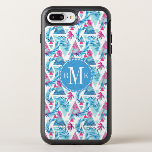 Abstract Watercolor Tropical Leaf Pattern OtterBox Symmetry iPhone 8 Plus/7 Plus Case