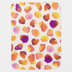 Abstract Watercolor Vintage Seamless Illustration Baby Blanket