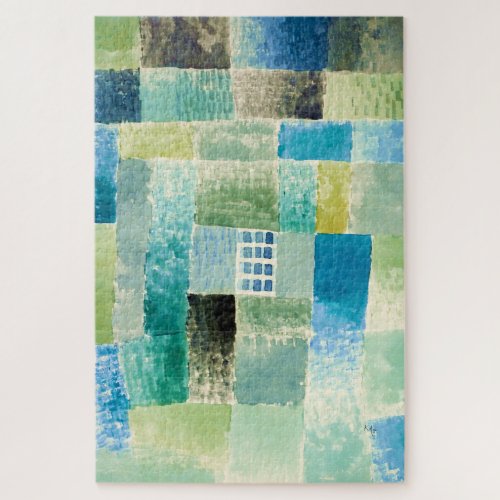 Abstract watercolor window by Paul Klee  Jigsaw Puzzle