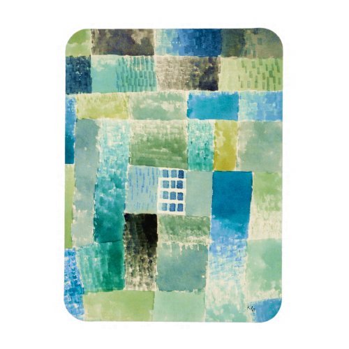 Abstract watercolor window by Paul Klee  Magnet