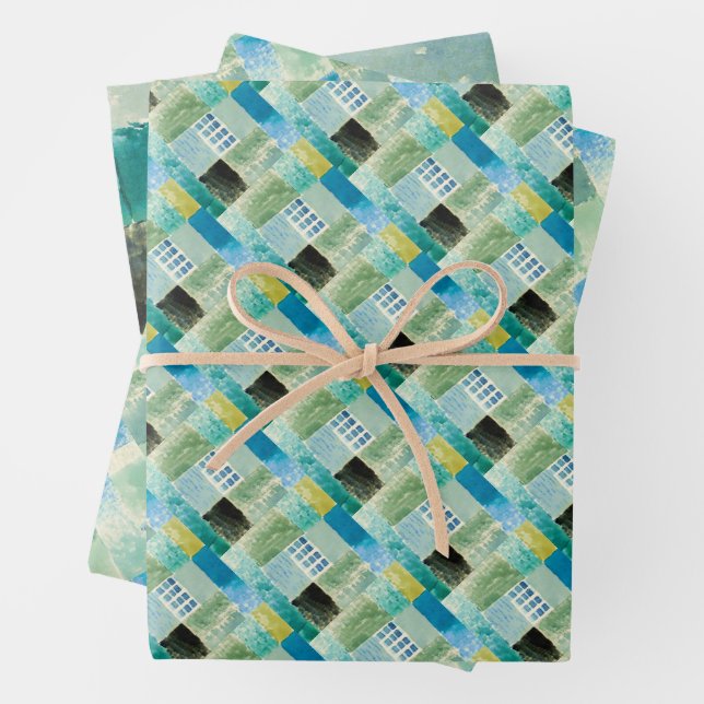 Abstract watercolor window by Paul Klee Wrapping Paper Sheets (In situ)