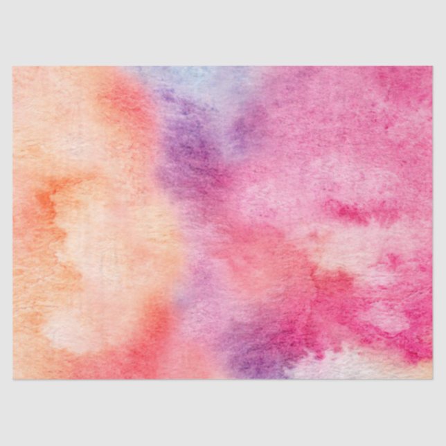 Abstract Watercolors Background Tissue Paper (Front)