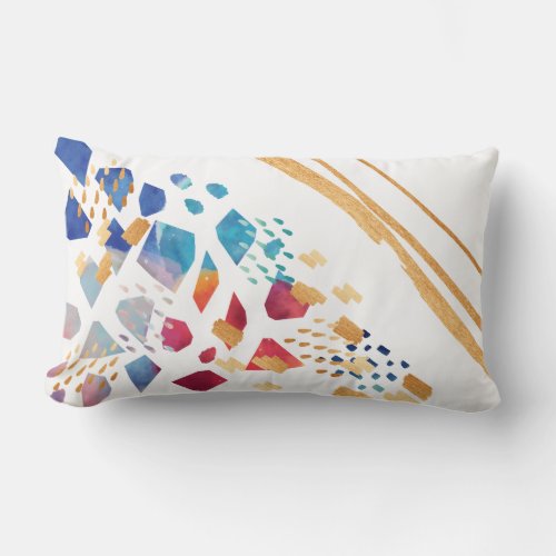 Abstract Watercolour Artistry Dcor Accent Pillow