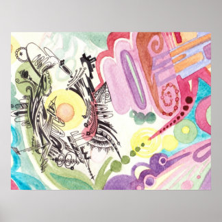 Abstract Watercolour Poster # 1
