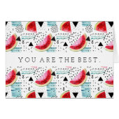 Abstract Watermelon Pattern Cards (Front Horizontal)
