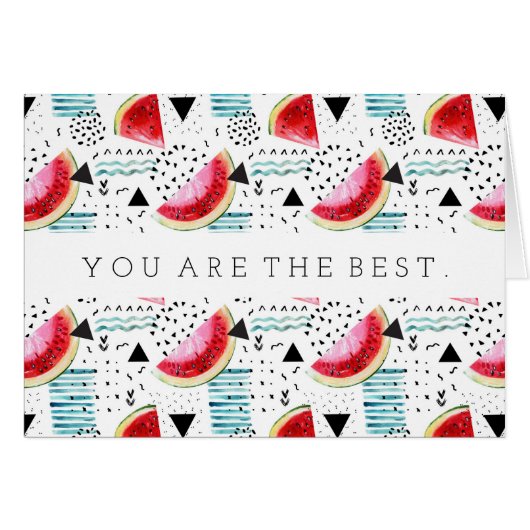 Abstract Watermelon Pattern Cards (Front Horizontal)