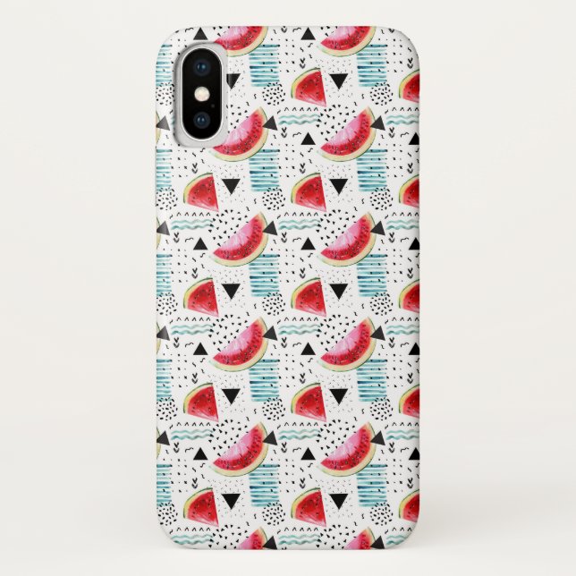 Abstract Watermelon Pattern Case-Mate iPhone Case (Back)