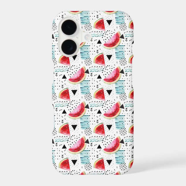 Abstract Watermelon Pattern Iphone Case (Back)