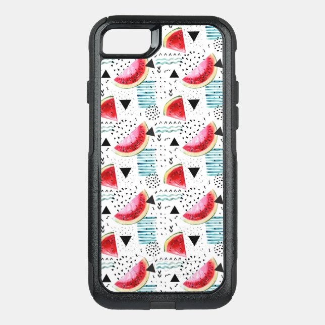 Abstract Watermelon Pattern Otterbox iPhone Case (Back)