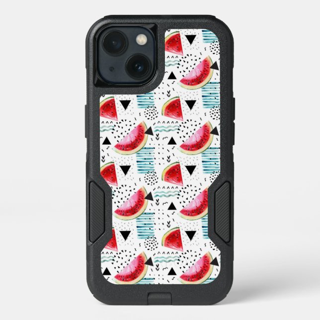 Abstract Watermelon Pattern Otterbox iPhone Case (Back)