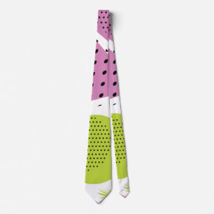 Abstract Watermelon Trendy Dad  Neck Tie