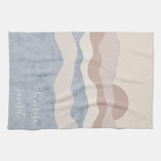 Abstract Wave Background Kitchen Towel