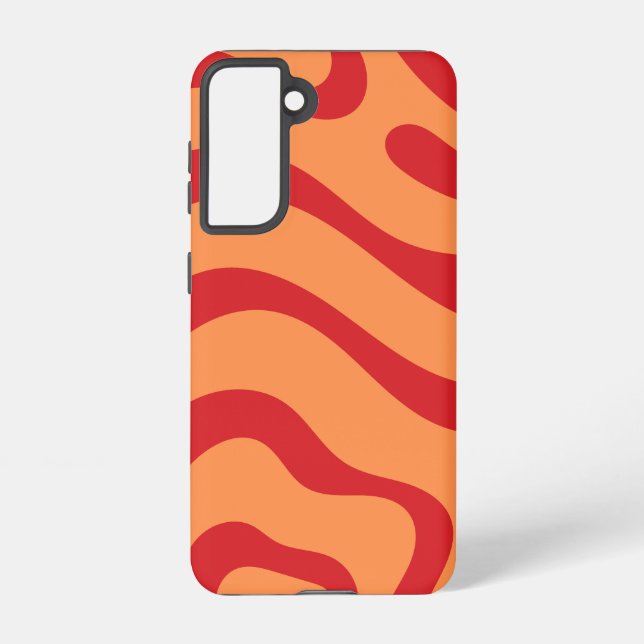 abstract wave colorful swirl samsung galaxy case (Back)