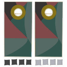 Abstract Wave Cornhole Set | Fusion Axis