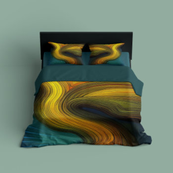 Abstract Wave Duvet Cover by norman888 at Zazzle