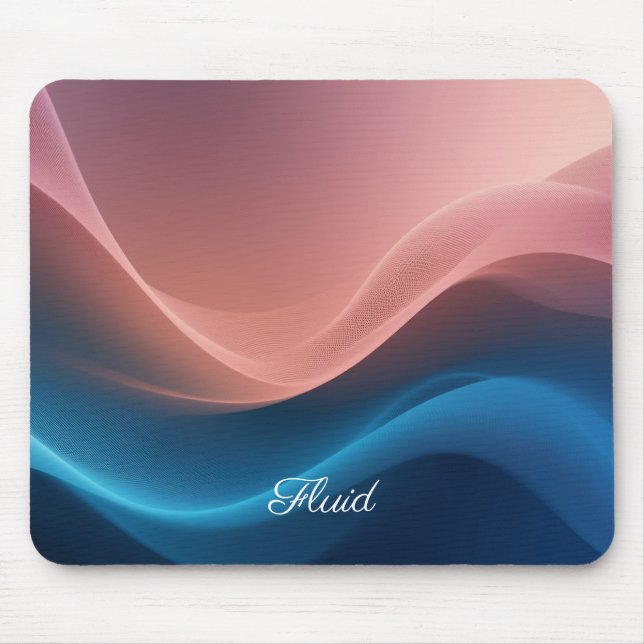 Abstract Wave Gradient Mousepad (Front)