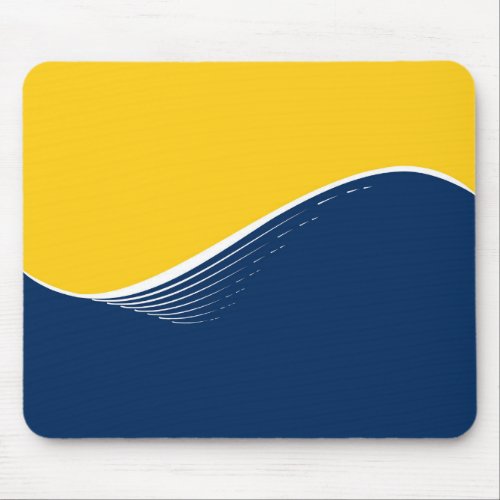 Abstract wave modern simple elegant design mouse pad