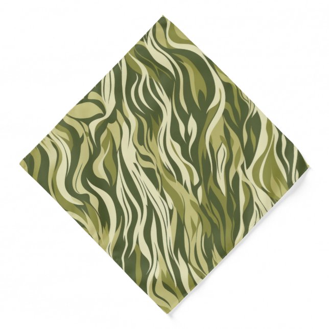 Abstract Wave Print Bandana (Front)