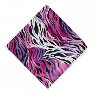 Abstract Wave Print Bandana
