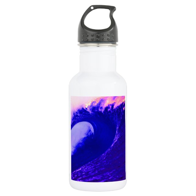Abstract Wave Water Bottle (Front)