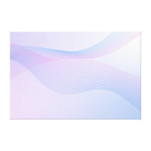 Abstract Wavelines Pink Blue Canvas Print