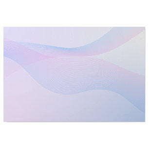 Abstract Wavelines Pink Blue Gallery Wrap