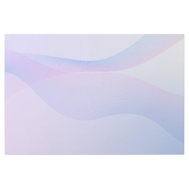 Abstract Wavelines Pink Blue Gallery Wrap (Front)